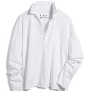 Frank & Eileen - Patrick Popover Henley - White Size M
